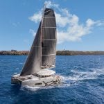 Excess 11 catamaran sailing on sea