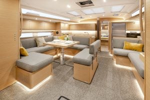 Dufour 530 monohull salon interior