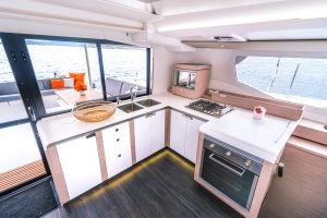 Fountaine Pajot Tanna 47 sailing yacht galley