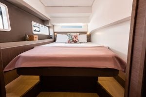 Cabin aboard the Bali 4.2 catamaran