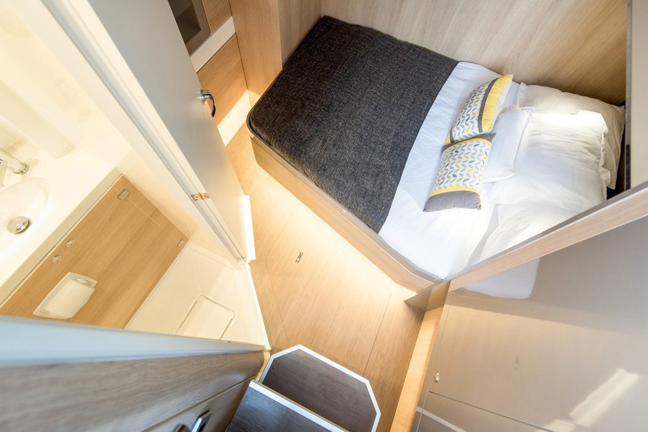 Double cabin berth aboard the Bali 5.4