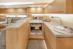 Dufour 530 sailing monohull U-shaped galley