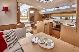 Jeanneau Sun Odyssey 440 monohull interior living area