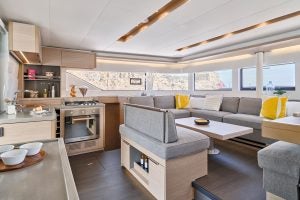 Lagoon 51 catamaran large salon interior