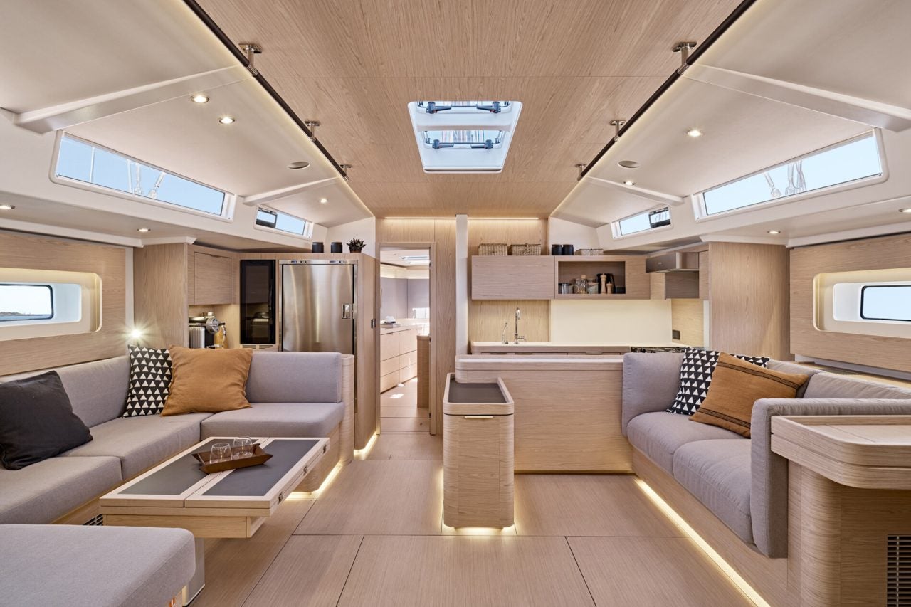 Oceanis Yacht 60 monohull interior living area