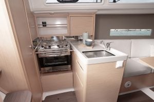 Beneteau Oceanis 30.1 galley with stove and sink