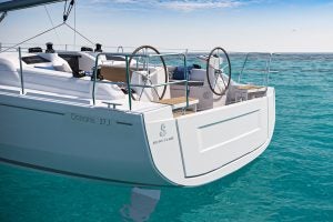 Transom of the Beneteau Oceanis 37.1 sailboat